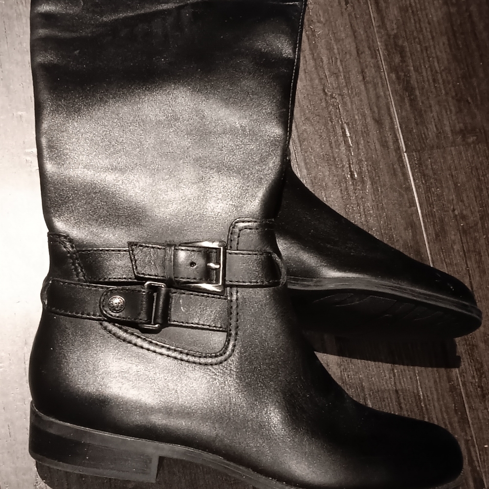 Anne Klein long leather boots